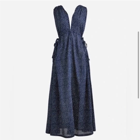 J. Crew Side-Tie Beach Dress in Dot - Picture 3 of 7